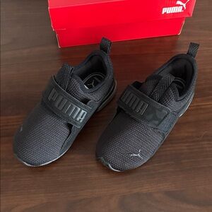 Puma Kids Black Sneakers